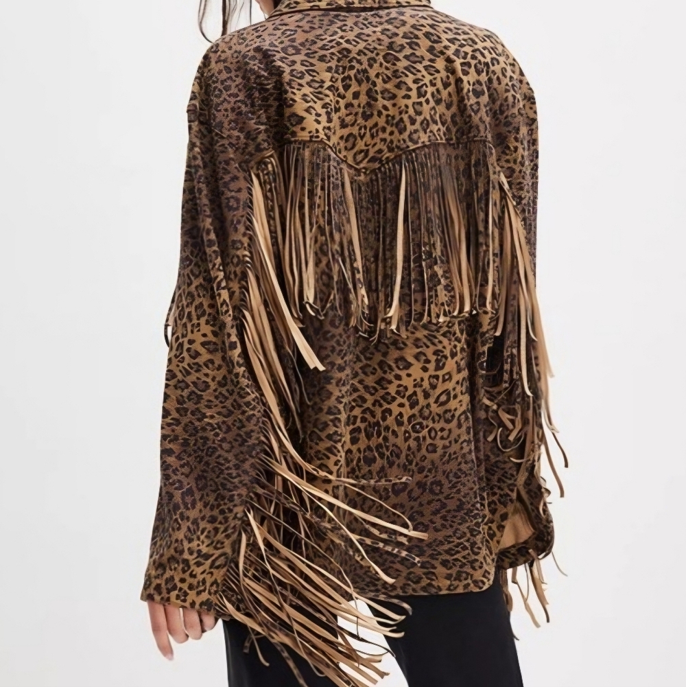 We The Free Fringe Vegan Leather-Like Jacket S/M/L